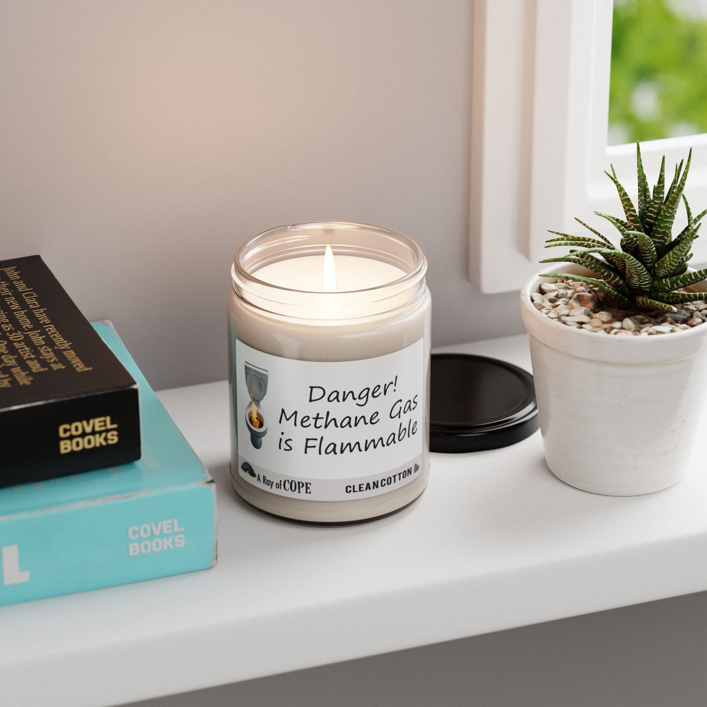 Danger! Methane Gas is Flammable | 9oz Soy Wax Scented Candle