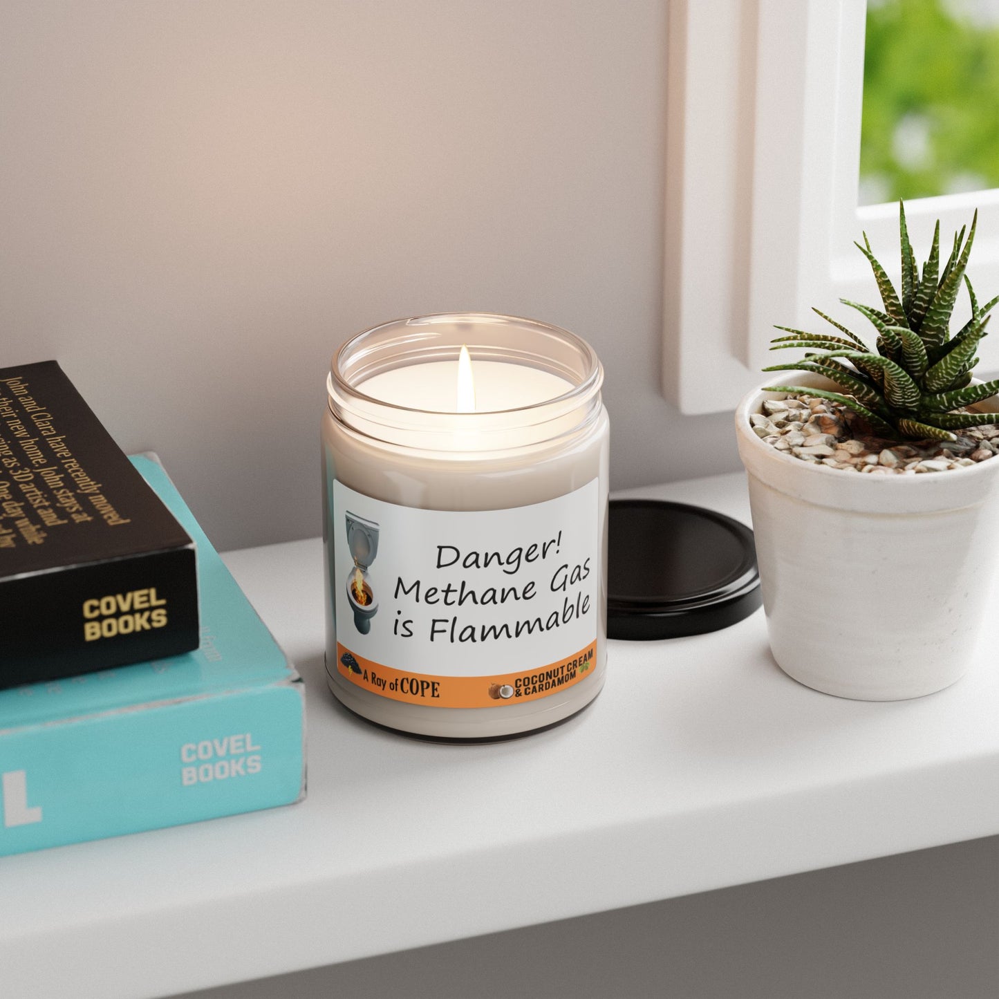 Danger! Methane Gas is Flammable | 9oz Soy Wax Scented Candle