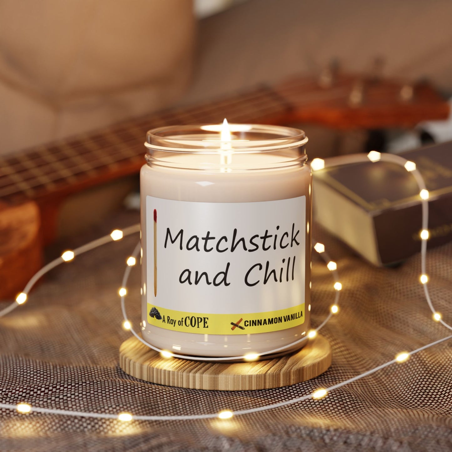 Matchstick and Chill | 9oz Soy Wax Scented Candle