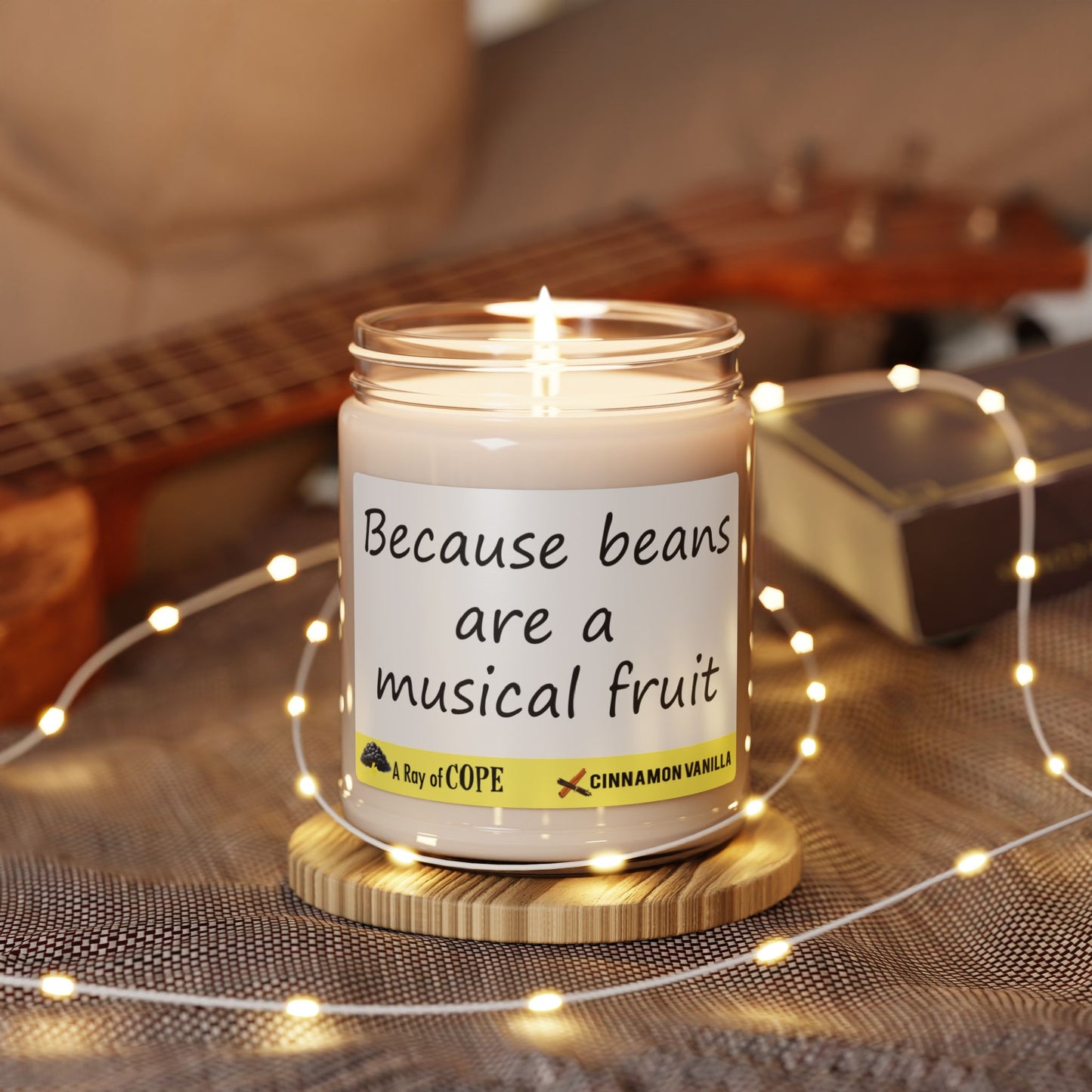 Because Beans Are A Musical Fruit | 9oz Soy Wax Scented Candle
