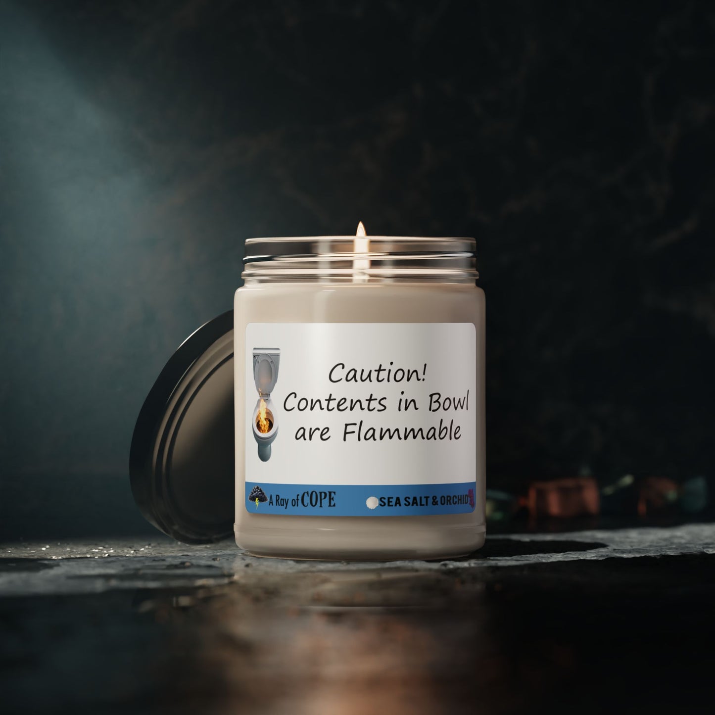 Caution! Contents in Bowl are Flammable | 9oz Soy Wax Scented Candle