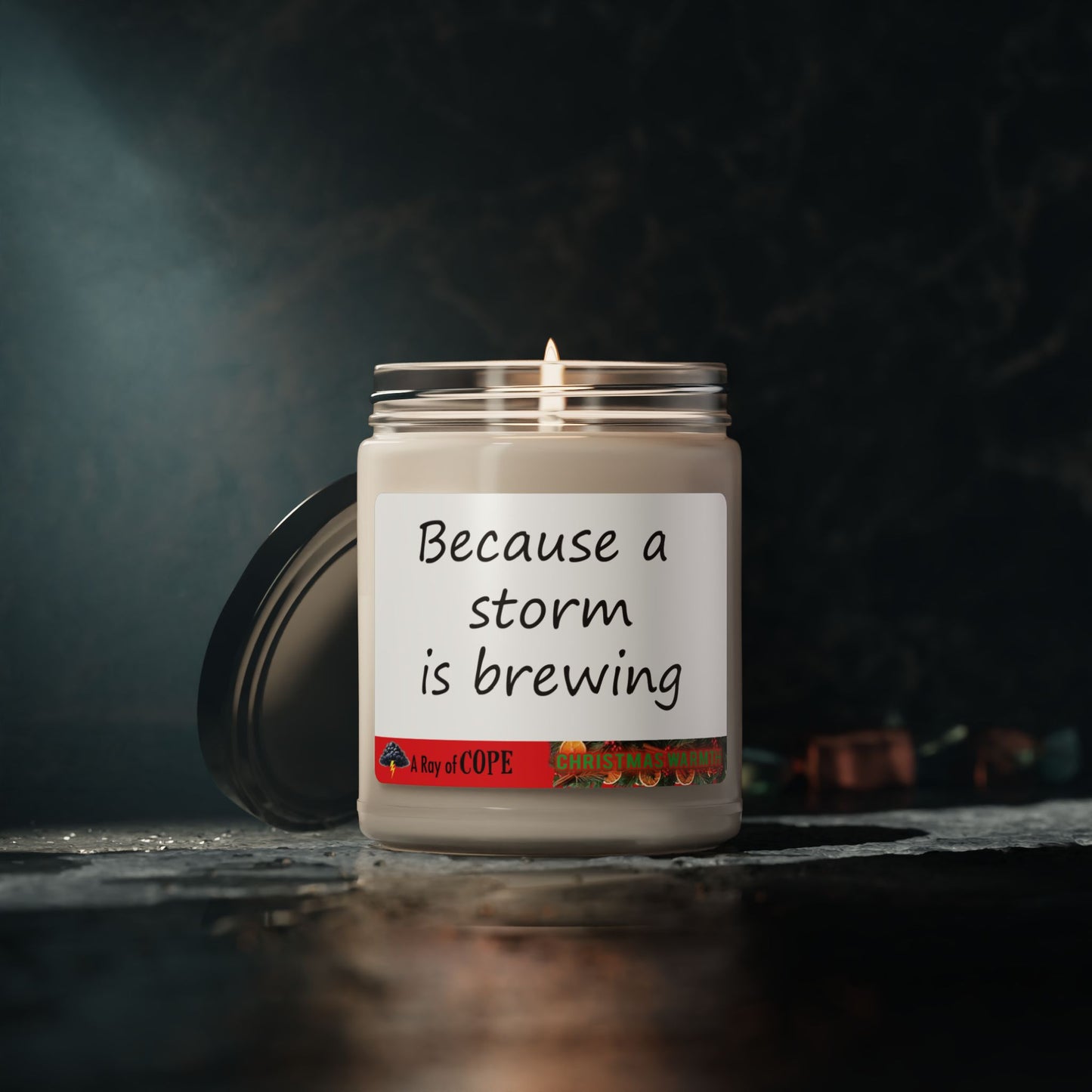 Because a Storm is Brewing |  9oz Soy Wax Scented Candle